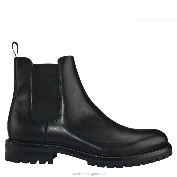 Heren diepe casual laars Marc Fisher BNX0H707 zwart leer
