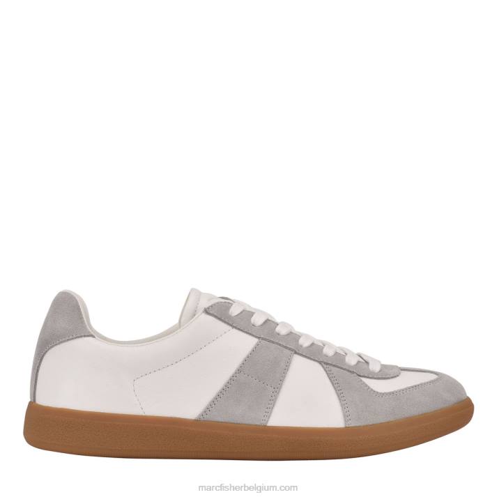 Heren sneaker van klei Marc Fisher BNX0H737 wit suède