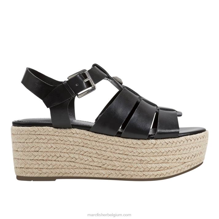 vrouwen Jenila espadrillesandalen Marc Fisher BNX0H218 zwart