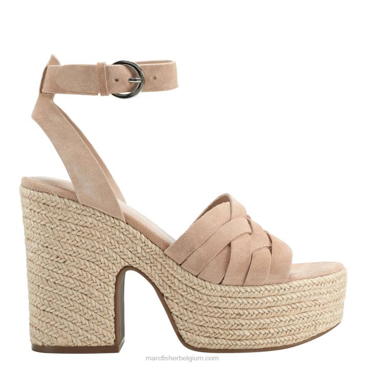 vrouwen Oaten espadrille platform sandaal Marc Fisher BNX0H194 natuurlijk