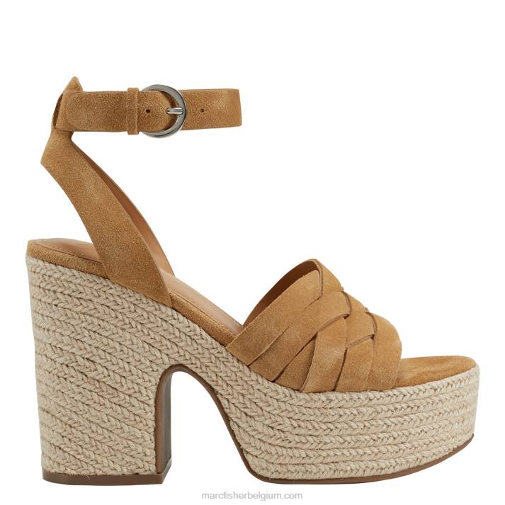 vrouwen Oaten espadrille platform sandaal Marc Fisher BNX0H205 natuurlijk