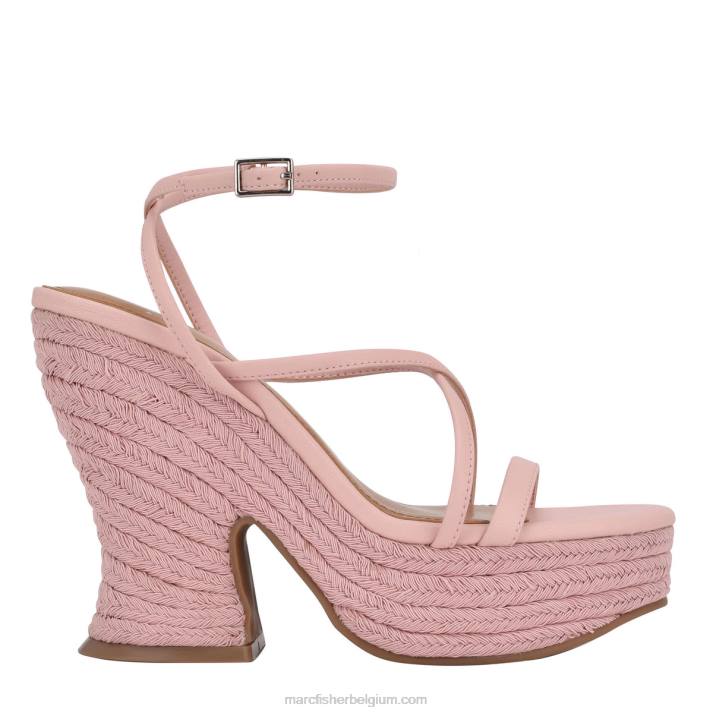 vrouwen apporteer espadrillesandaal met hak Marc Fisher BNX0H266 roze