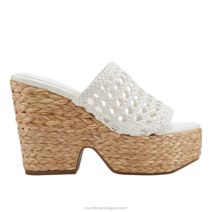 vrouwen hollis espadrille plateausandaal Marc Fisher BNX0H208 ivoor