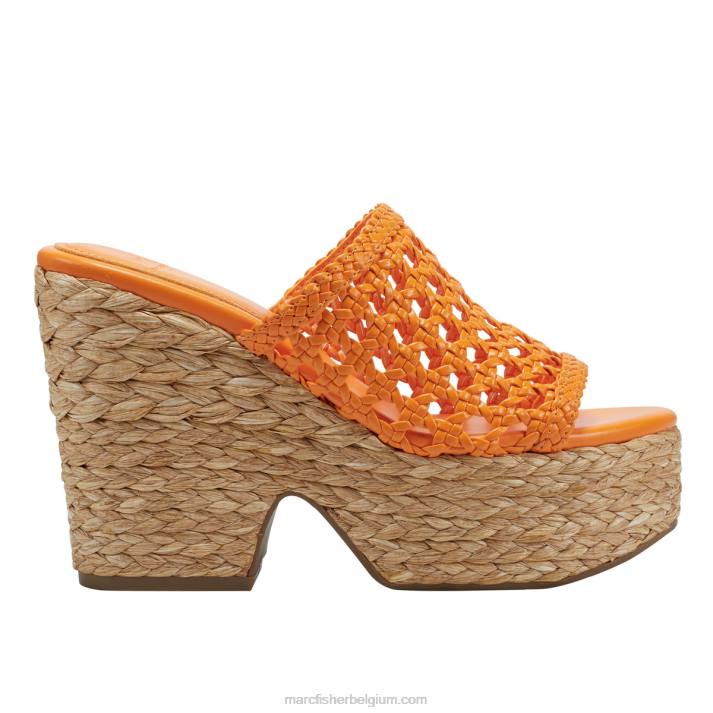 vrouwen hollis espadrille plateausandaal Marc Fisher BNX0H232 oranje