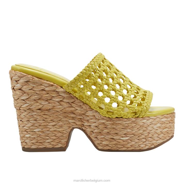 vrouwen hollis espadrille plateausandaal Marc Fisher BNX0H238 geel