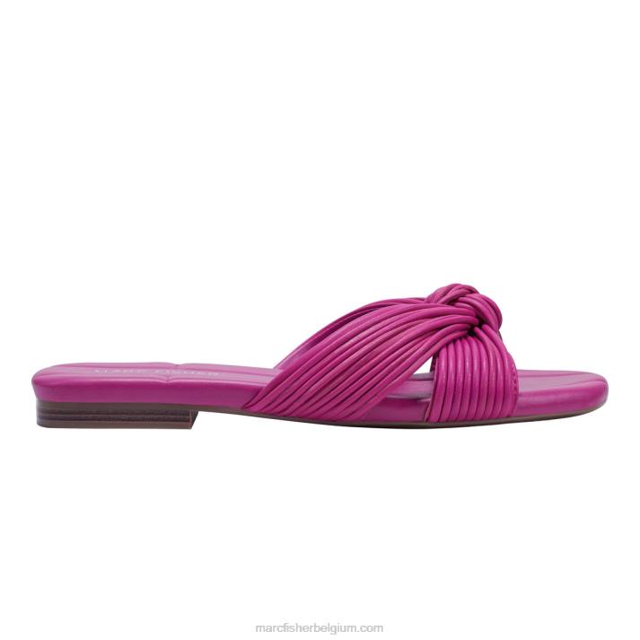 vrouwen laury platte sandaal Marc Fisher BNX0H310 middel roze