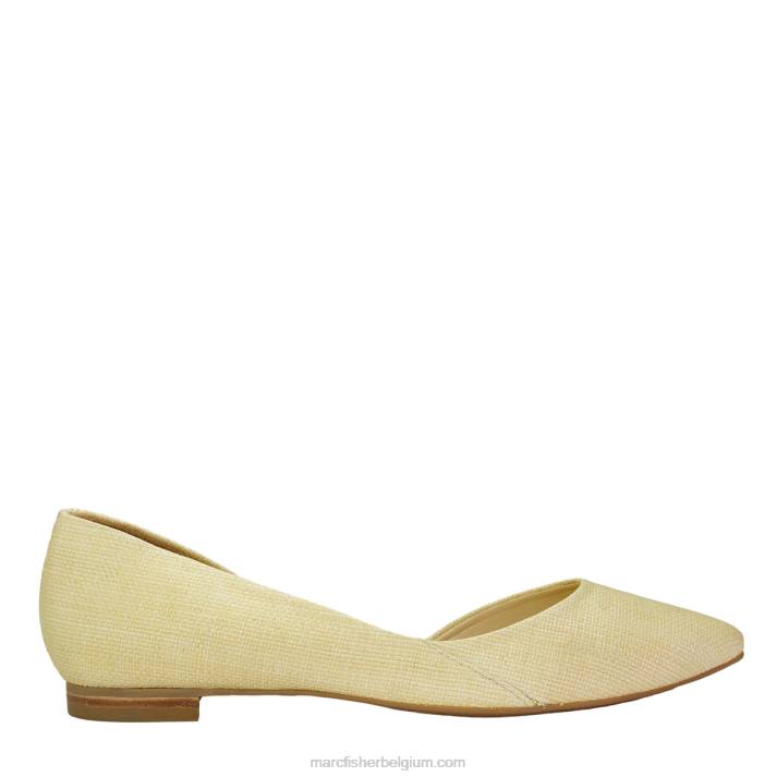 vrouwen zonnig geweven d'orsay plat Marc Fisher BNX0H315 beige