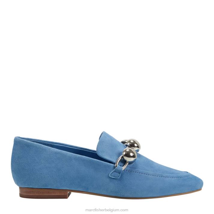 vrouwen elenda instapper Marc Fisher BNX0H429 blauw suède
