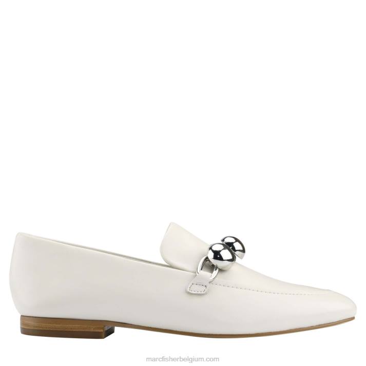vrouwen elenda instapper Marc Fisher BNX0H435 chique creme leer