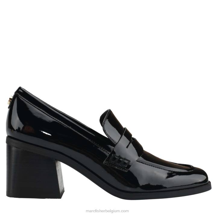 vrouwen kchris loafer met hak Marc Fisher BNX0H424 zwart patent