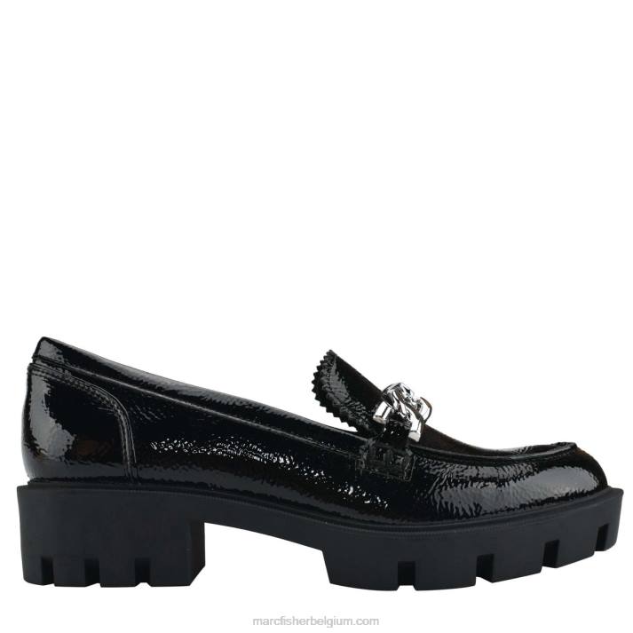 vrouwen louanz lugsole loafer Marc Fisher BNX0H437 zwart patent