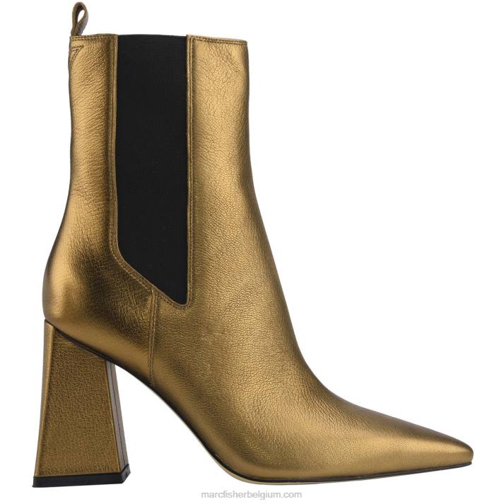 vrouwen Kylynn chelsea laars met hak Marc Fisher BNX0H118 brons leer