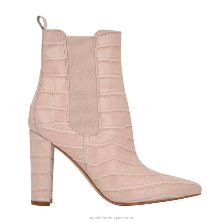 vrouwen garliss chelsea bootie met hak Marc Fisher BNX0H85 licht natuurlijk crocoleer