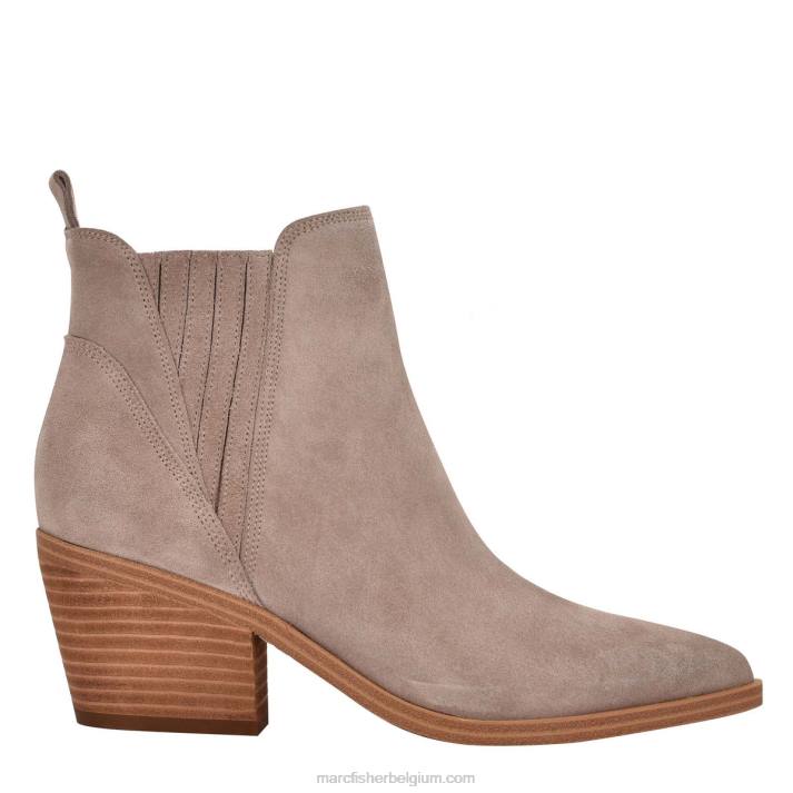 vrouwen teona puntige teen chelsea bootie Marc Fisher BNX0H64 taupe suède