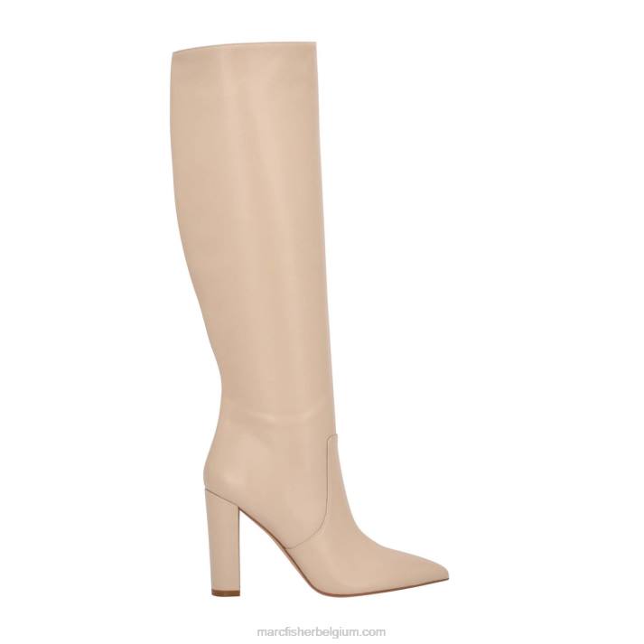 vrouwen giancarlo laars met hak Marc Fisher BNX0H166 beige leer