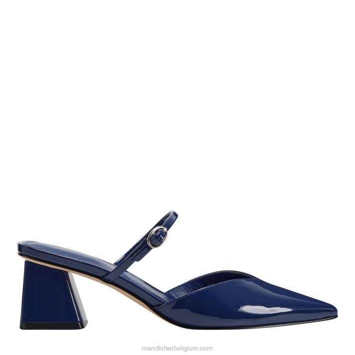 vrouwen muilezel met meerhak Marc Fisher BNX0H448 blauw patent