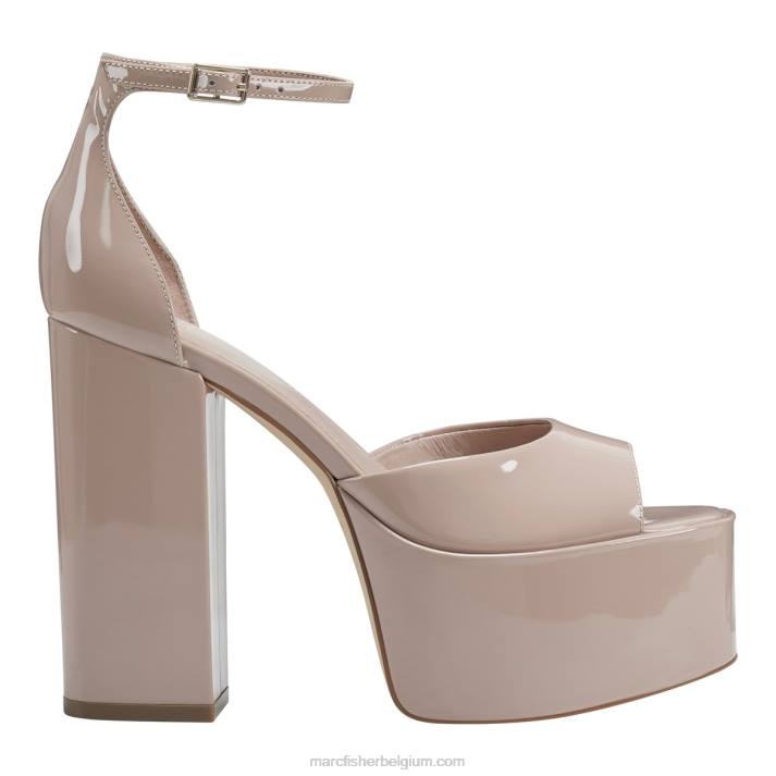 vrouwen della platform sandaal Marc Fisher BNX0H576 blos lakleer