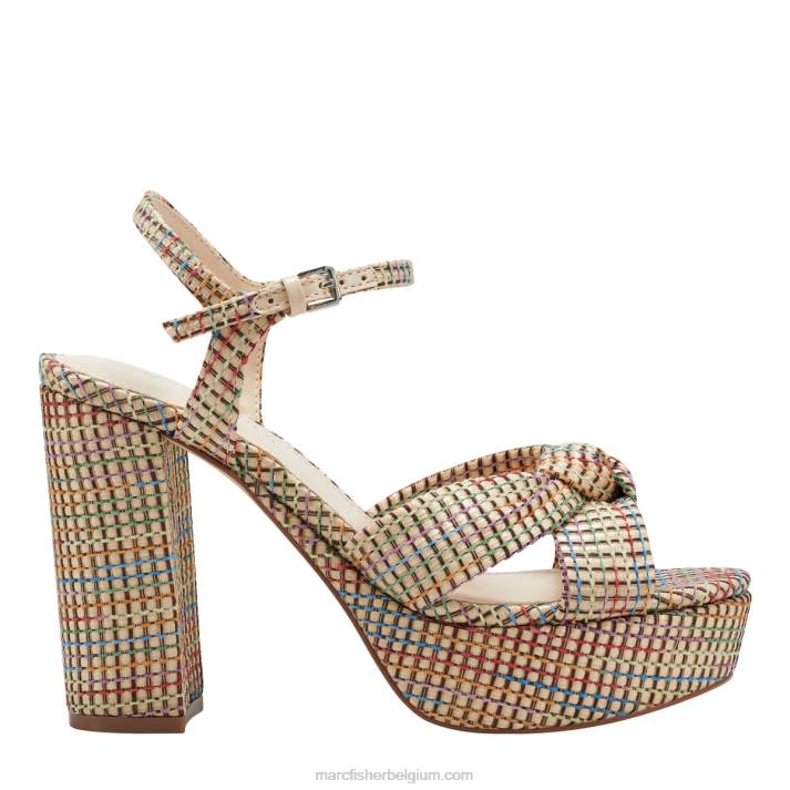 vrouwen deren platform sandaal Marc Fisher BNX0H559 natuurlijke multi
