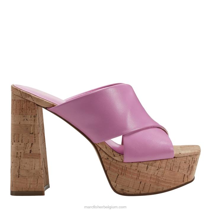 vrouwen farlow platform slide sandaal Marc Fisher BNX0H569 roos