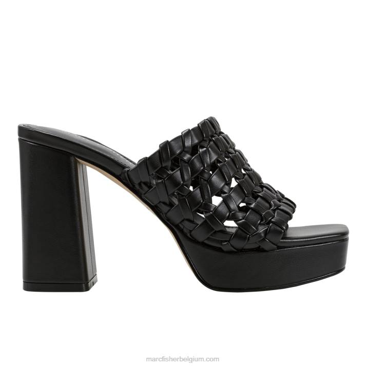 vrouwen gervasi platform slide sandaal Marc Fisher BNX0H562 zwart