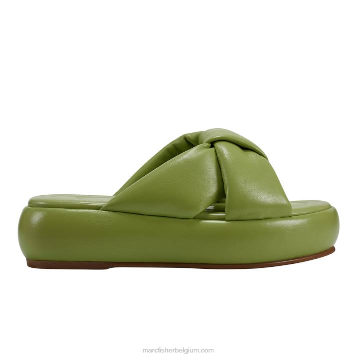 vrouwen vayle platform slide sandaal Marc Fisher BNX0H556 licht groen
