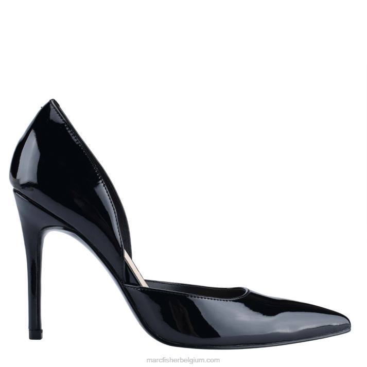 vrouwen christa pumps met spitse neus Marc Fisher BNX0H698 zwart patent