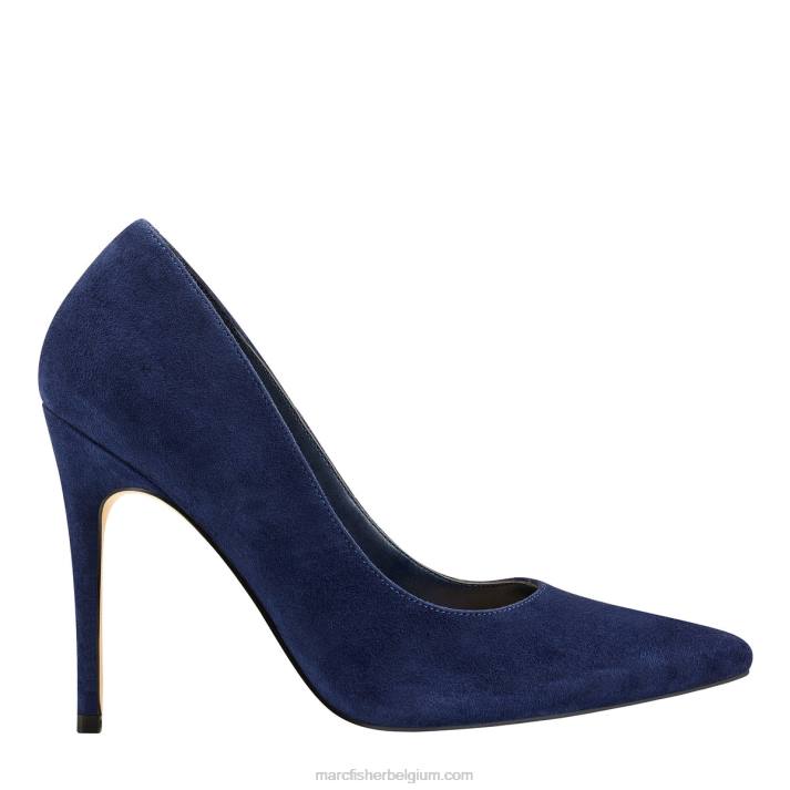 vrouwen code pomp Marc Fisher BNX0H612 donkerblauw suède