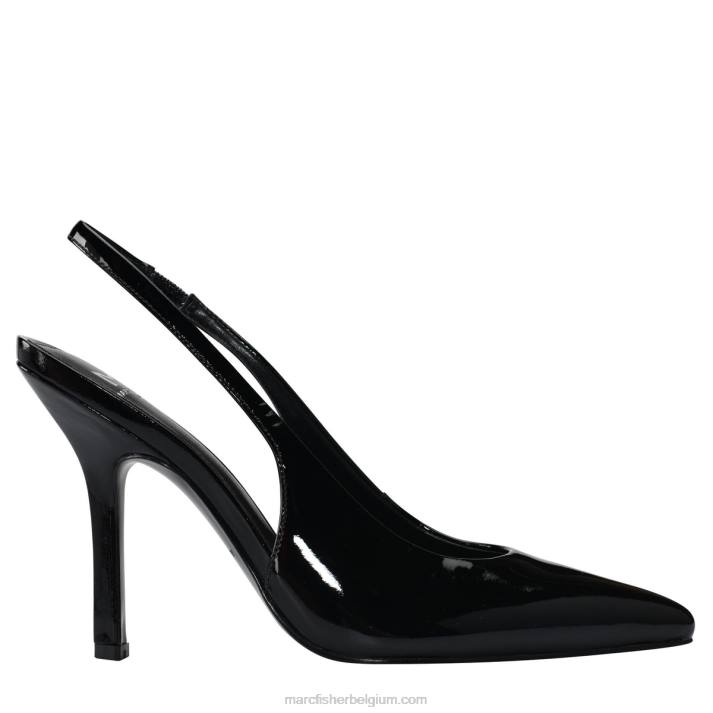 vrouwen emalyn slingback pump Marc Fisher BNX0H685 zwart patent
