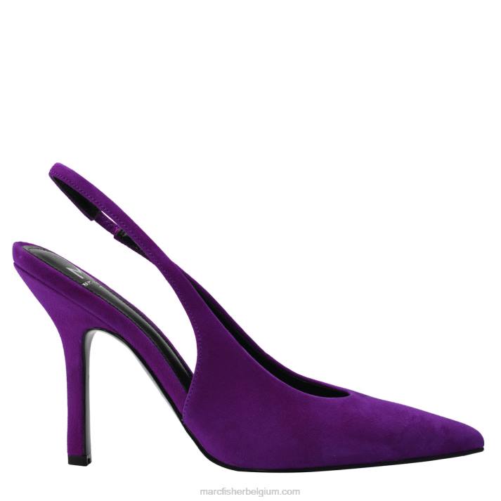 vrouwen emalyn slingback pump Marc Fisher BNX0H692 magenta suède