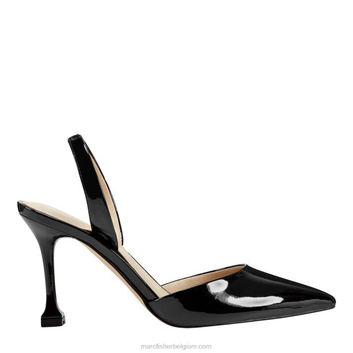 vrouwen hadya slingback pump Marc Fisher BNX0H625 zwart patent