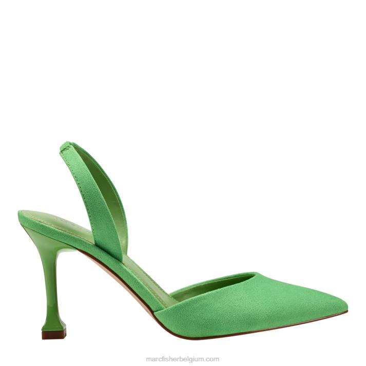 vrouwen hadya slingback pump Marc Fisher BNX0H653 groen suède