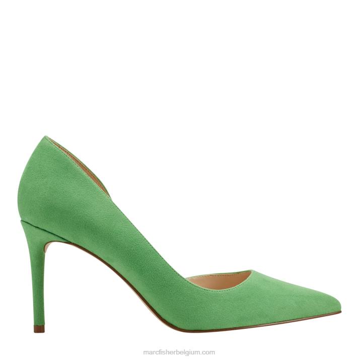 vrouwen meryl d'orsay pomp Marc Fisher BNX0H635 helder groen suède