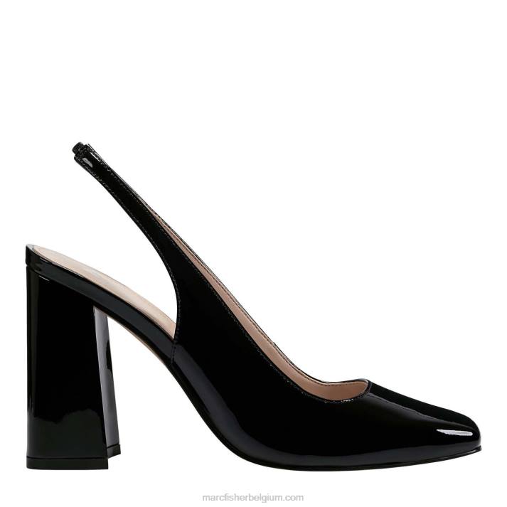 vrouwen onna slingback hiel Marc Fisher BNX0H383 zwart patent