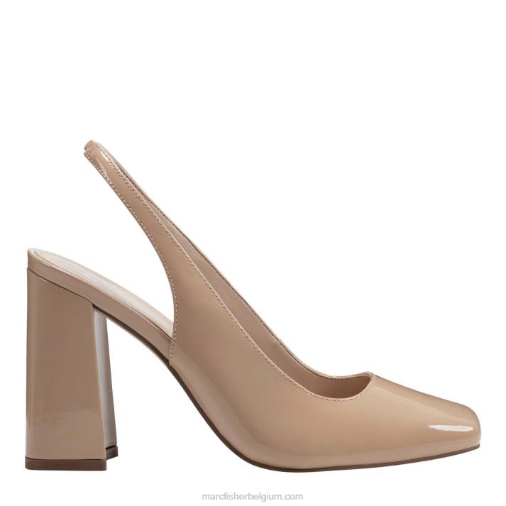 vrouwen onna slingback hiel Marc Fisher BNX0H388 natuurlijk octrooi