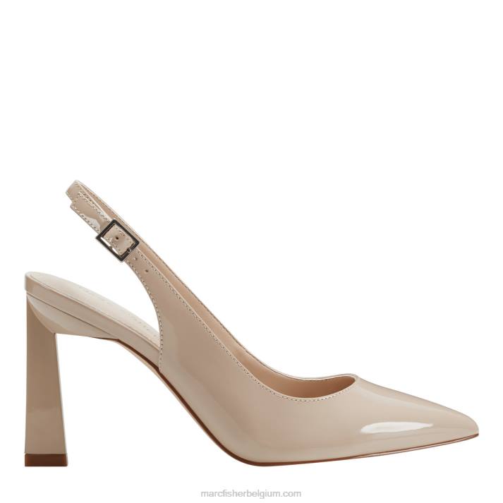 vrouwen sannek slingback pomp Marc Fisher BNX0H651 ivoor patent