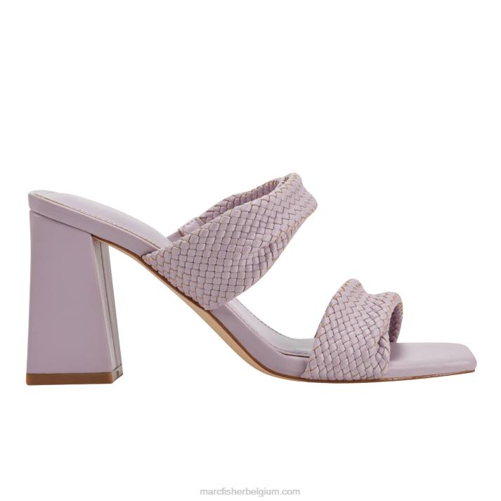 vrouwen eloria getailleerde geklede sandalen Marc Fisher BNX0H378 lavendel patent