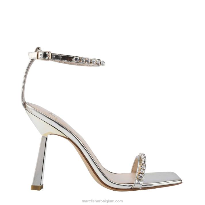 vrouwen karima sandalen met hak Marc Fisher BNX0H414 goud metaalachtig